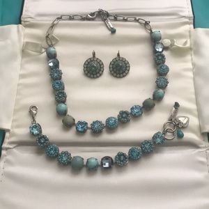 Mariana Blue Stone Jewelry set of 3